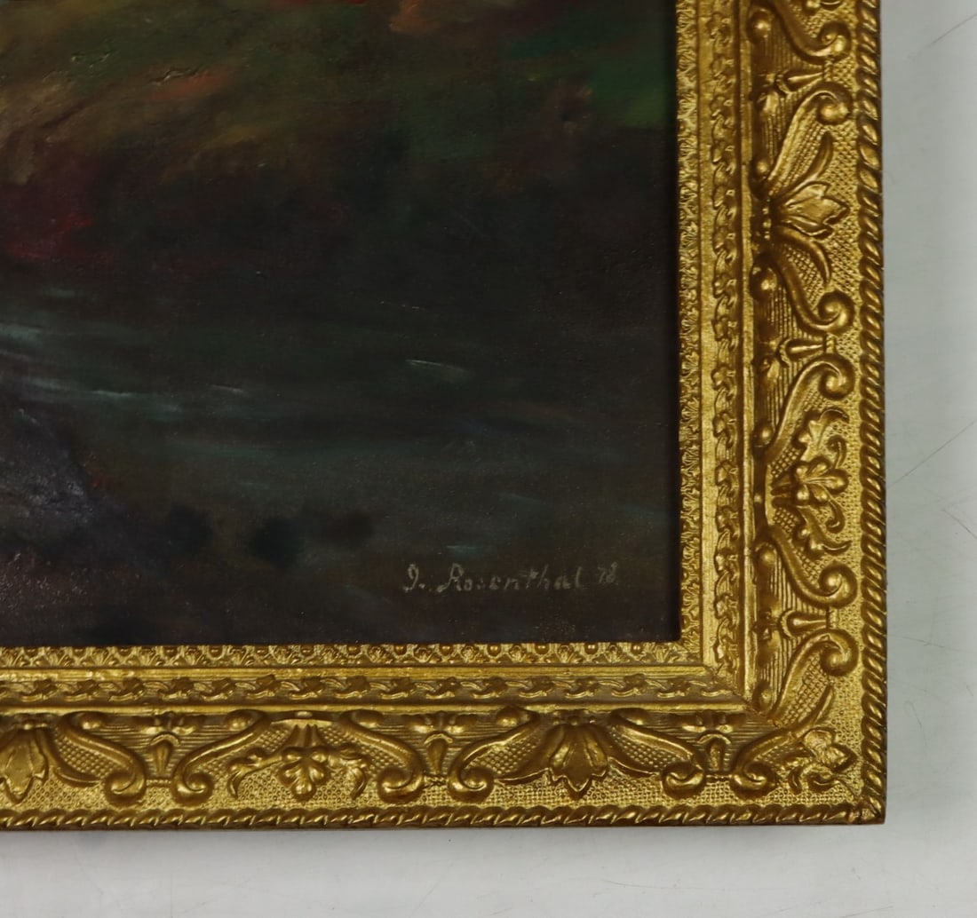 Rosenthal (US,19C) oil painting antique - 10