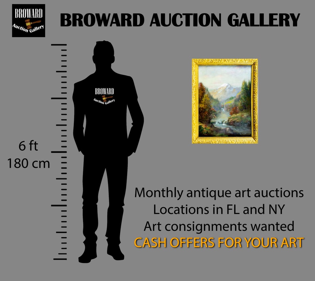 Rosenthal (US,19C) oil painting antique - 2