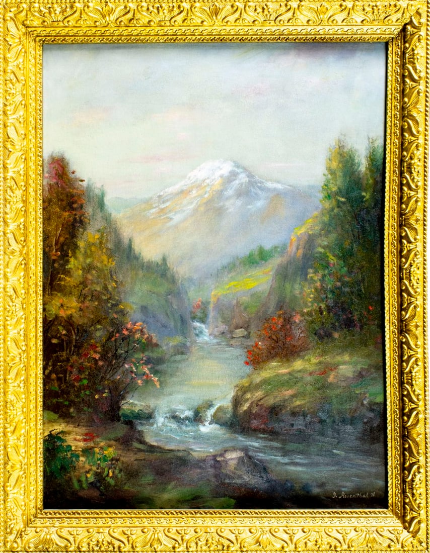 Rosenthal (US,19C) oil painting antique - 3