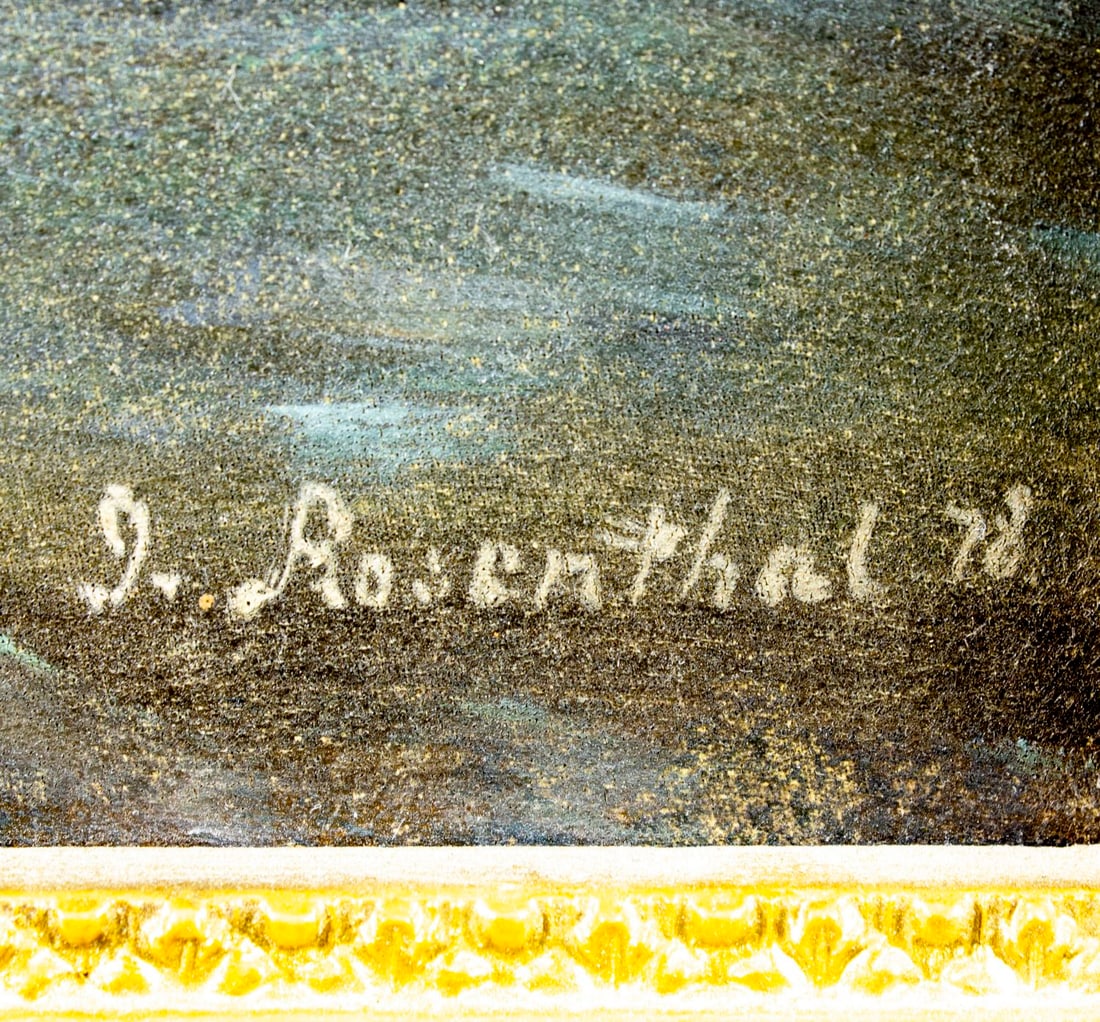 Rosenthal (US,19C) oil painting antique - 4