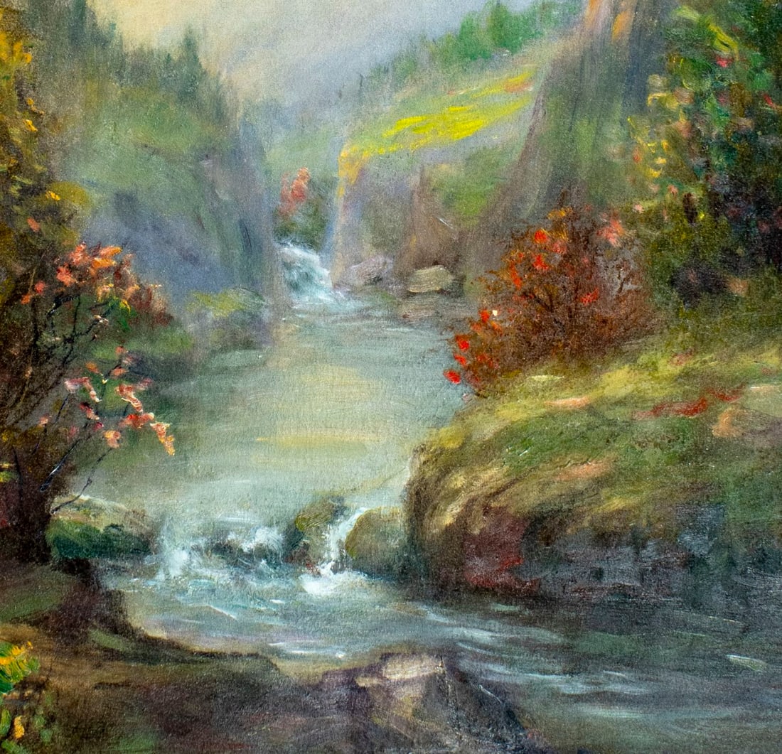 Rosenthal (US,19C) oil painting antique - 7