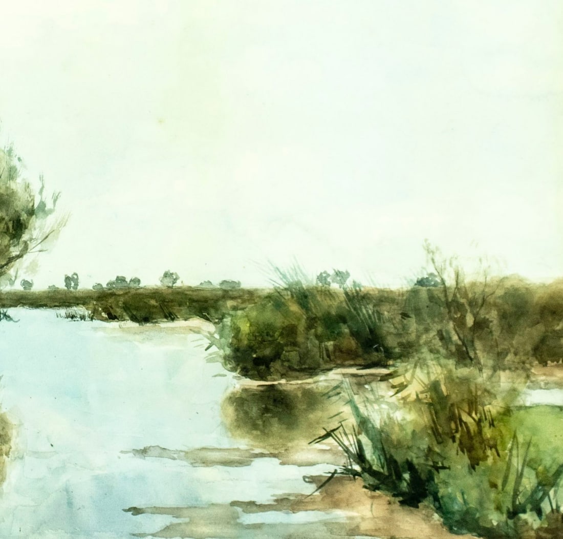 Victor Bauffe (Dutch,1849-1921) watercolor painting antique - 7