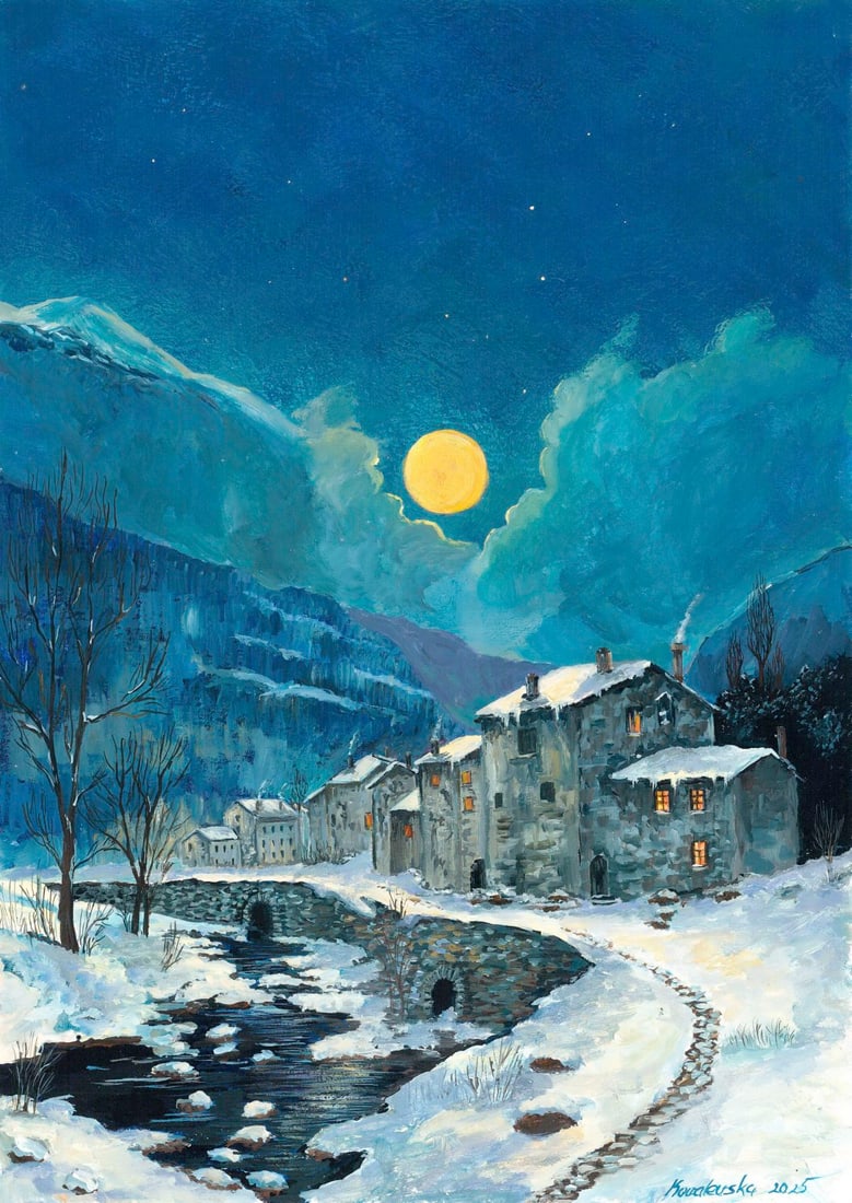 Katerina Kovalevska (Ukraine,20/21C) acrylic painting (1 of 12)