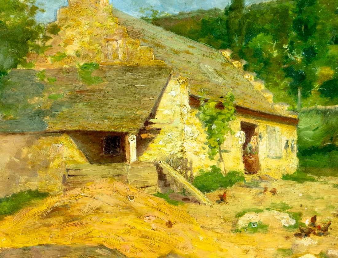 Leon Parent (France,1869-1943) oil painting antique - 5