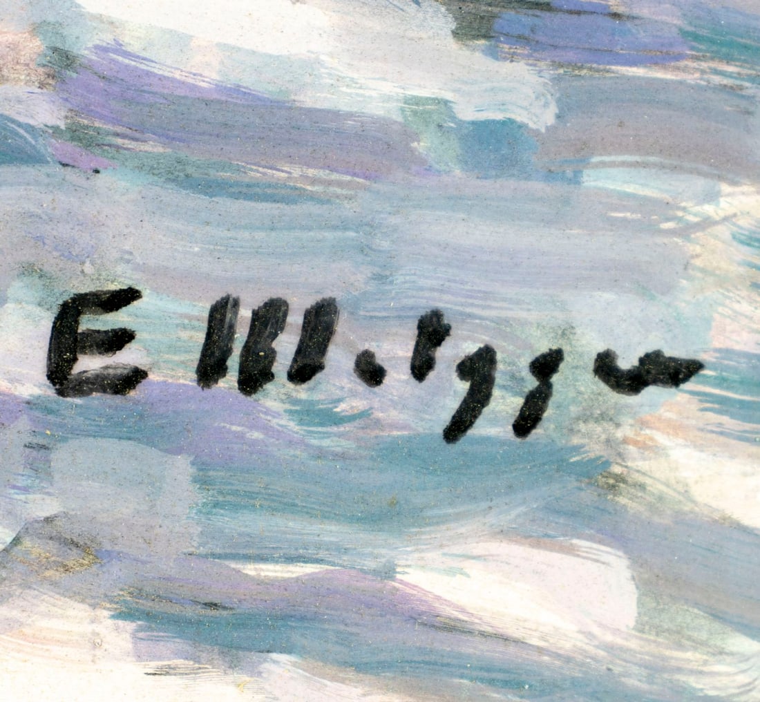 Evelyn Metzger (NY,Brazil,1911-2007) oil painting - 4