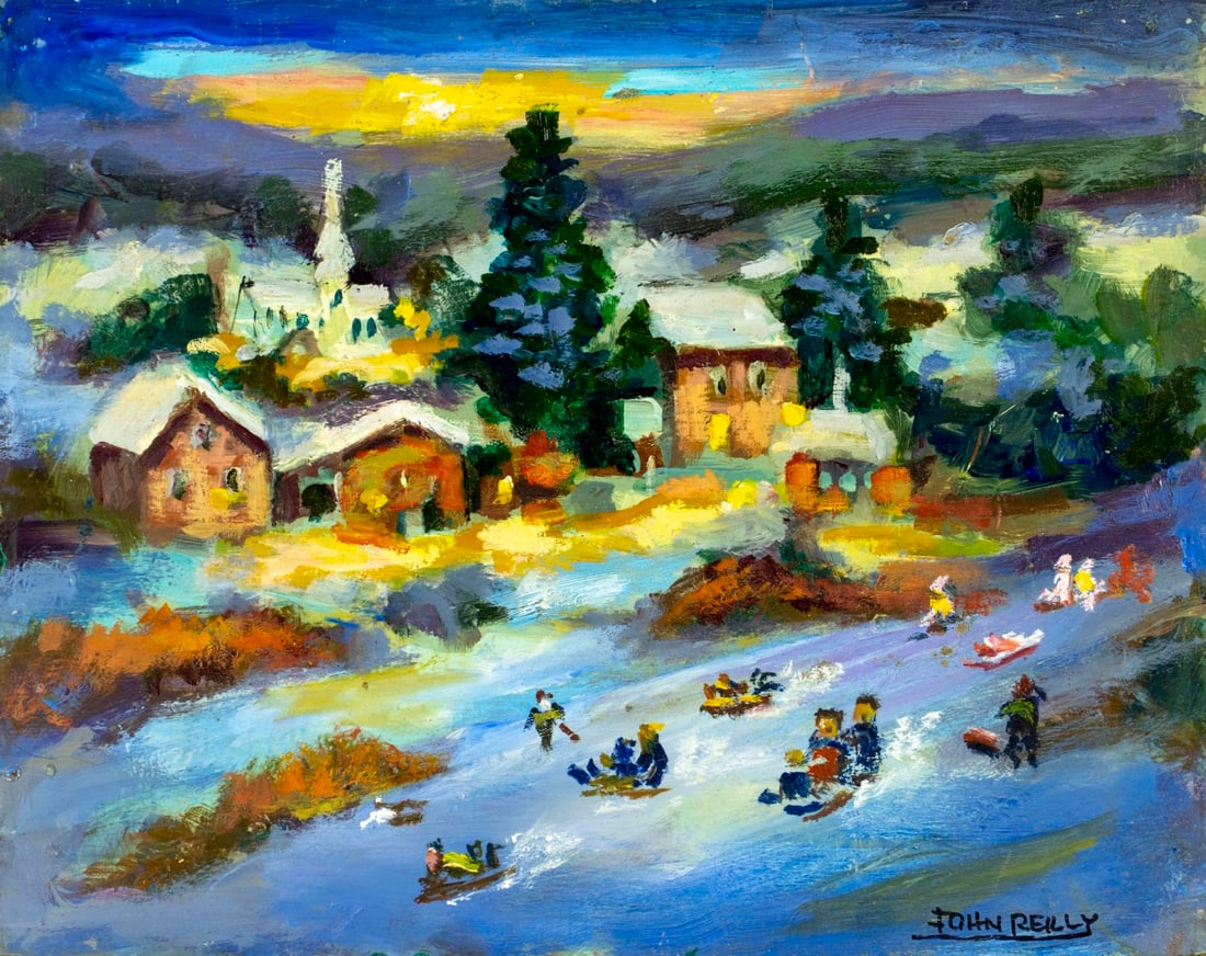 John Reilly (NY,NJ,1942-2021) oil painting - 3