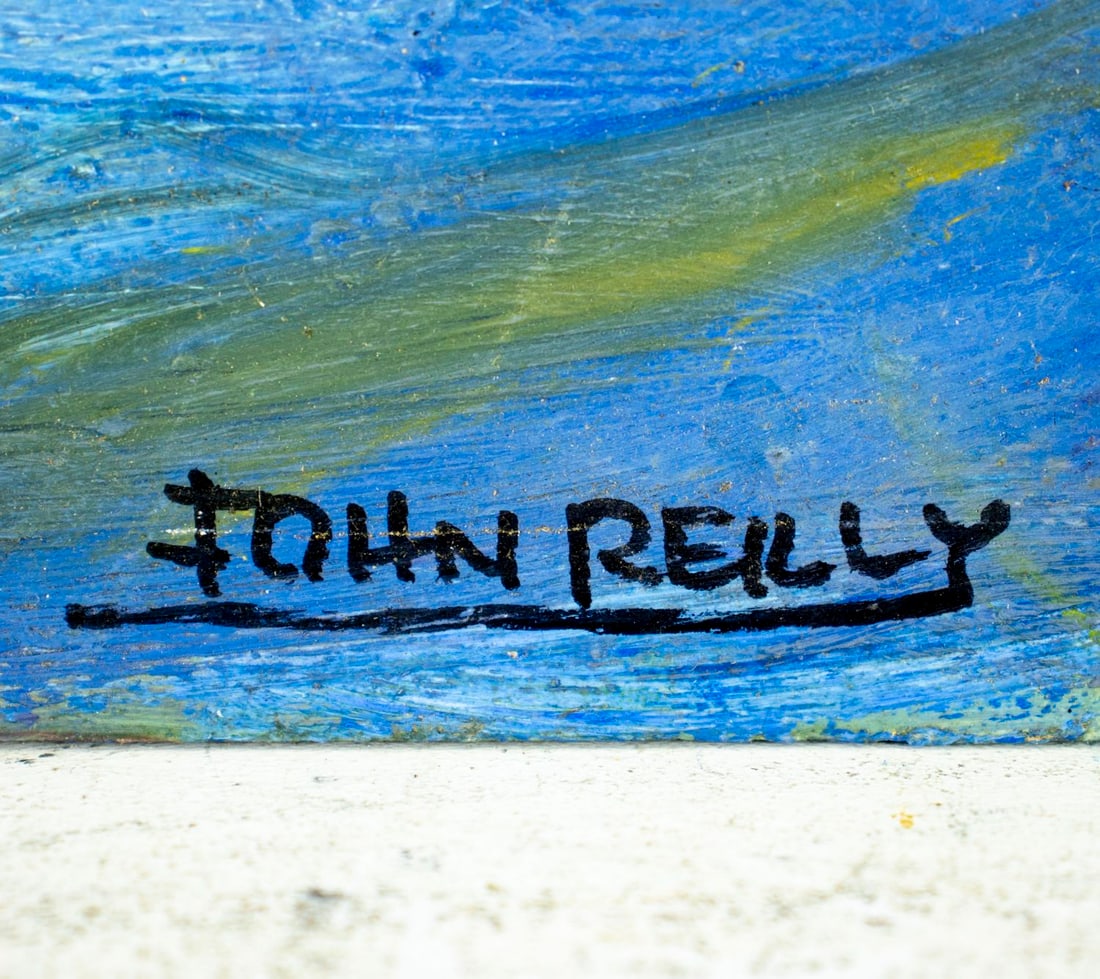 John Reilly (NY,NJ,1942-2021) oil painting - 4