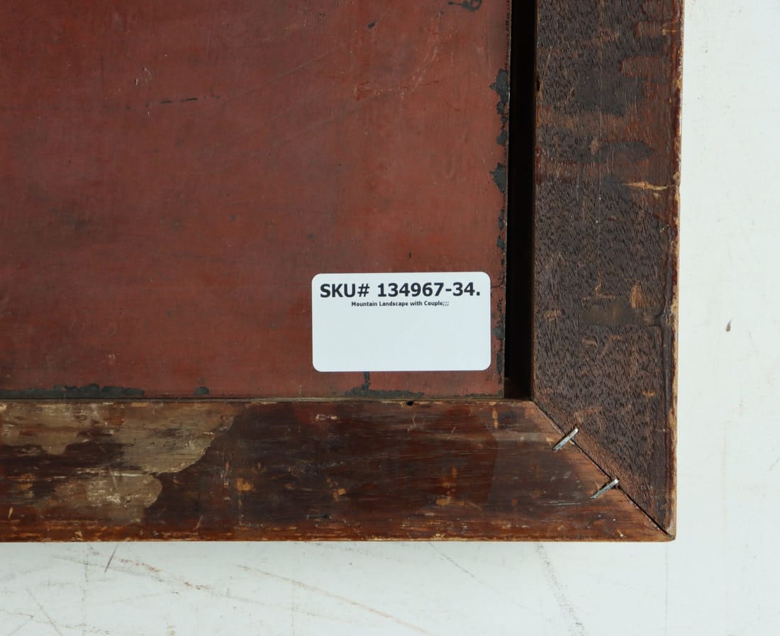 Antique early 20C European oil painting - 10