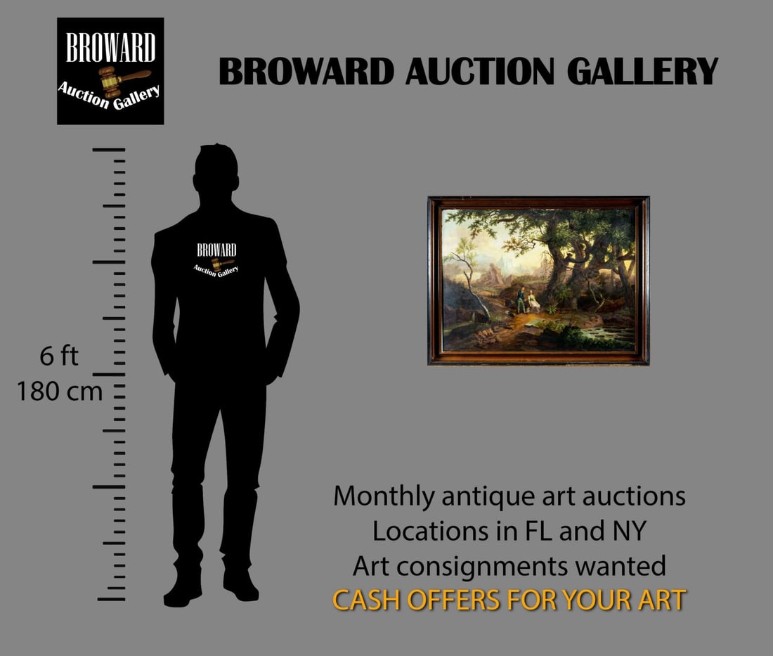 Antique early 20C European oil painting - 2