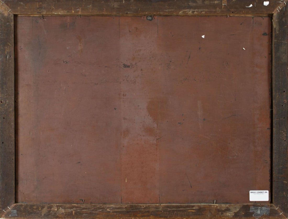 Antique early 20C European oil painting - 8