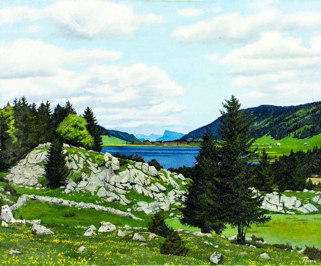 Pierre Jaques (Swiss,1913-2000) oil painting (1 of 13)