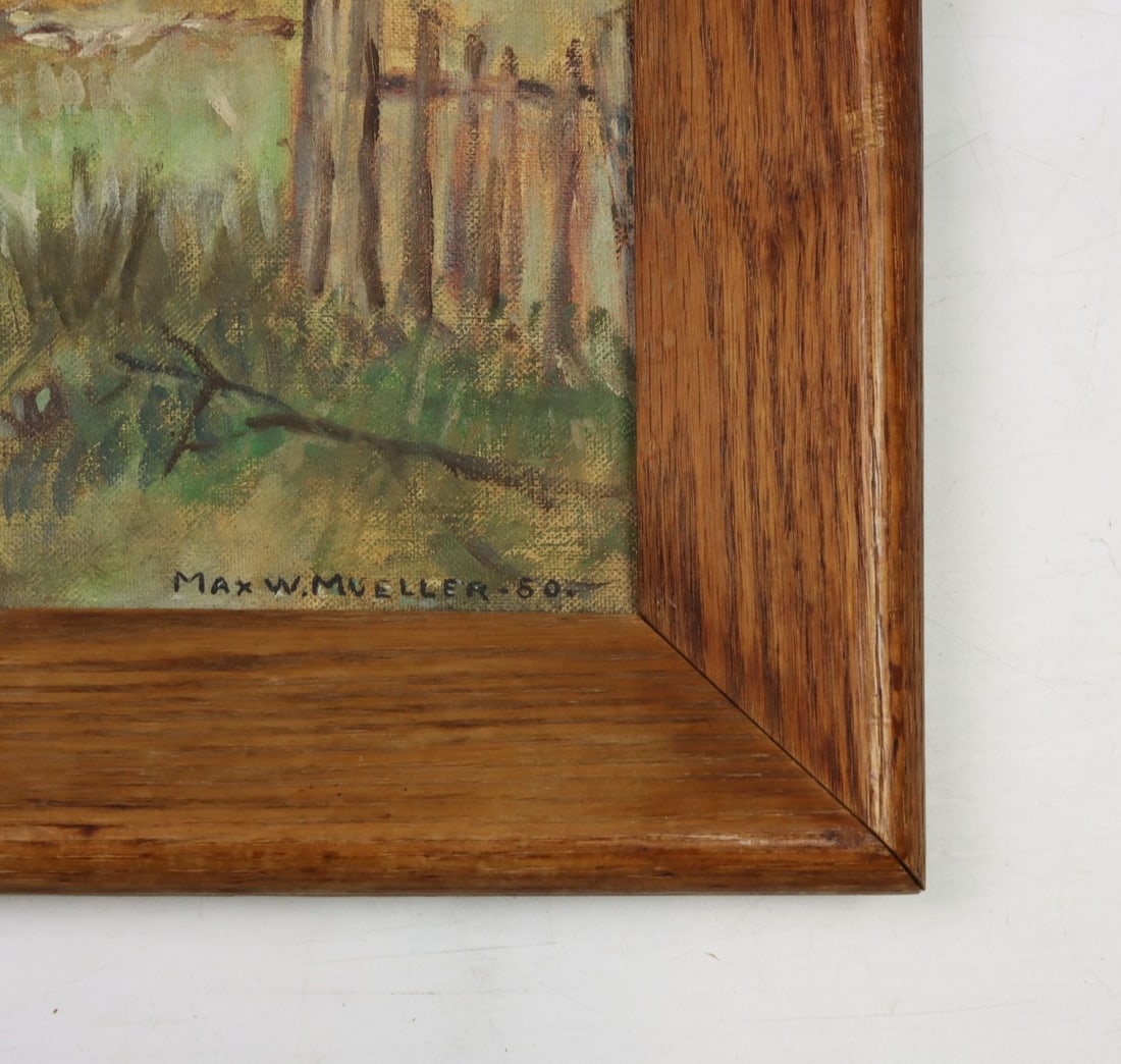 Max W Mueller (US,mid 20C) oil painting - 10