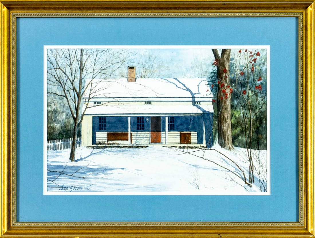 John Nicholas Sacalis (NJ,20/21C) watercolor painting - 3