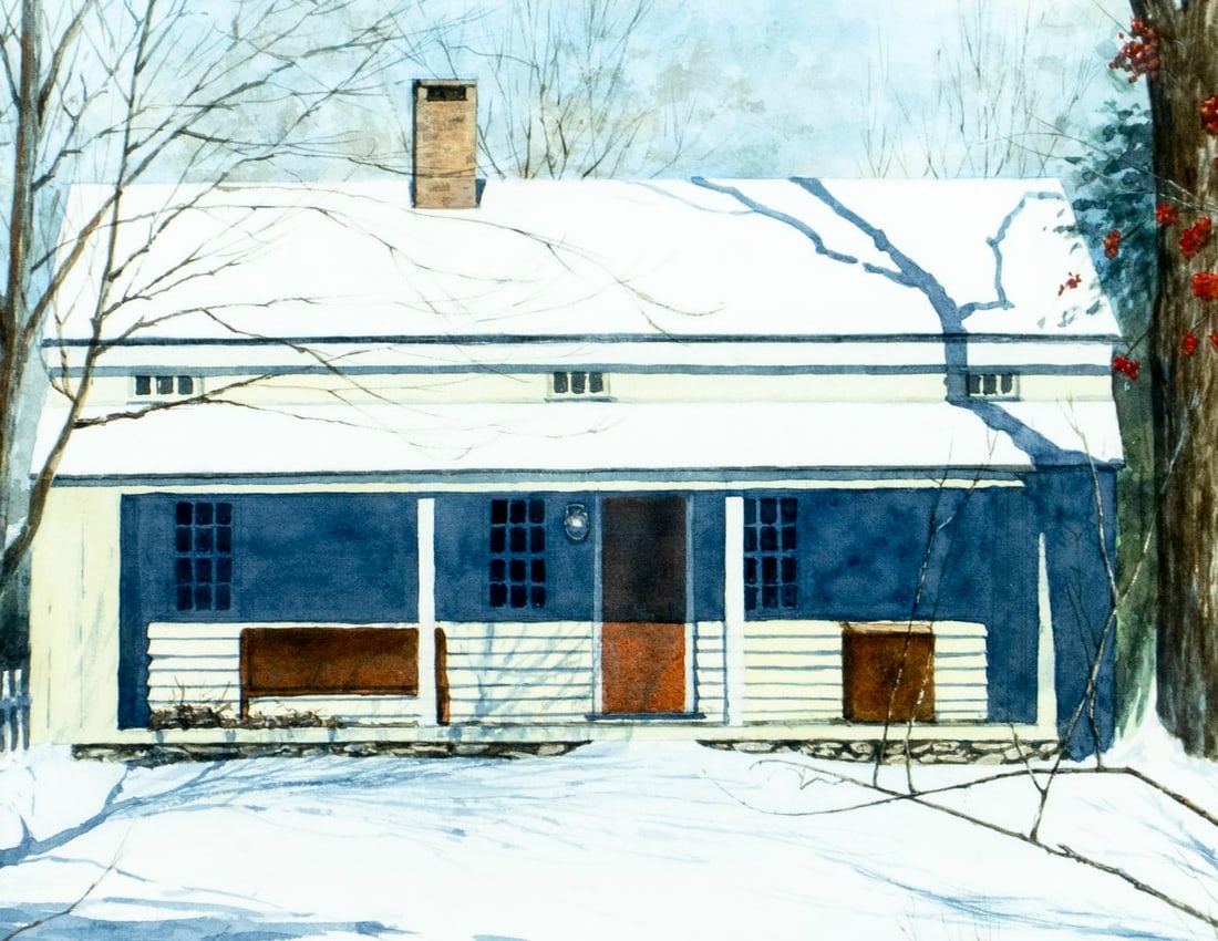 John Nicholas Sacalis (NJ,20/21C) watercolor painting - 5