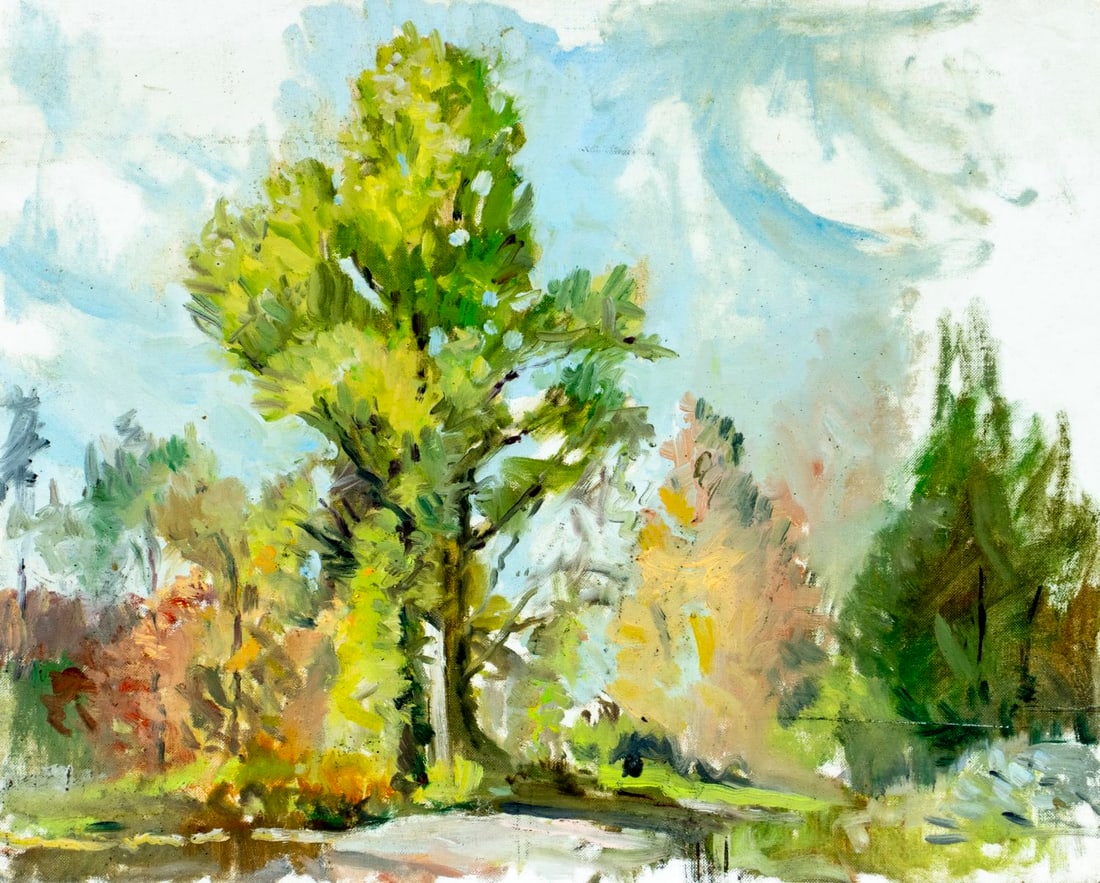 Helen DuMond (NY,CA,OR,1872-1968) oil painting (1 of 13)