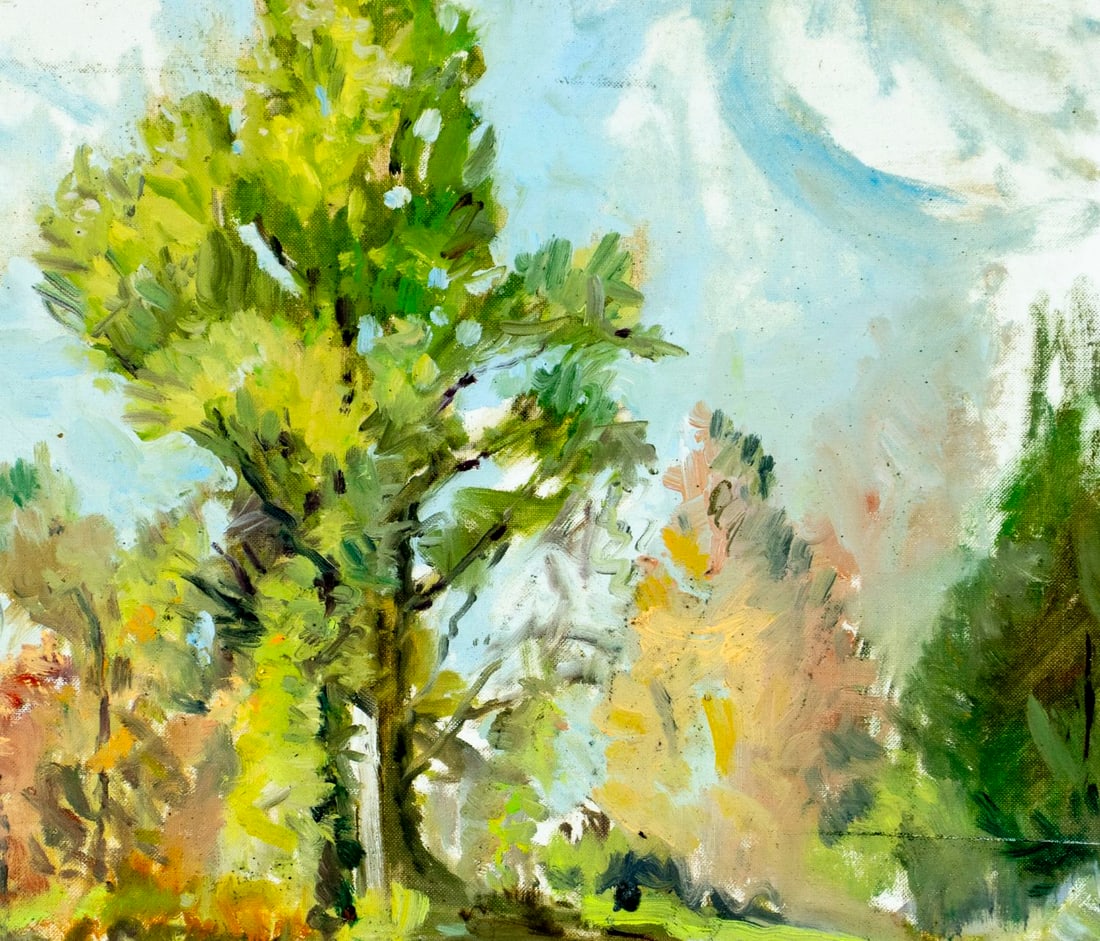 Helen DuMond (NY,CA,OR,1872-1968) oil painting - 4