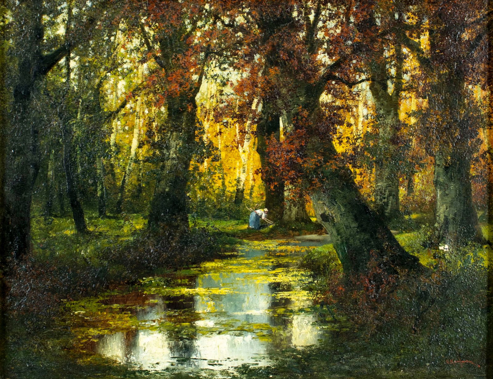 Adolf Kaufmann (Austria,1848-1916) oil painting antique (1 of 12)