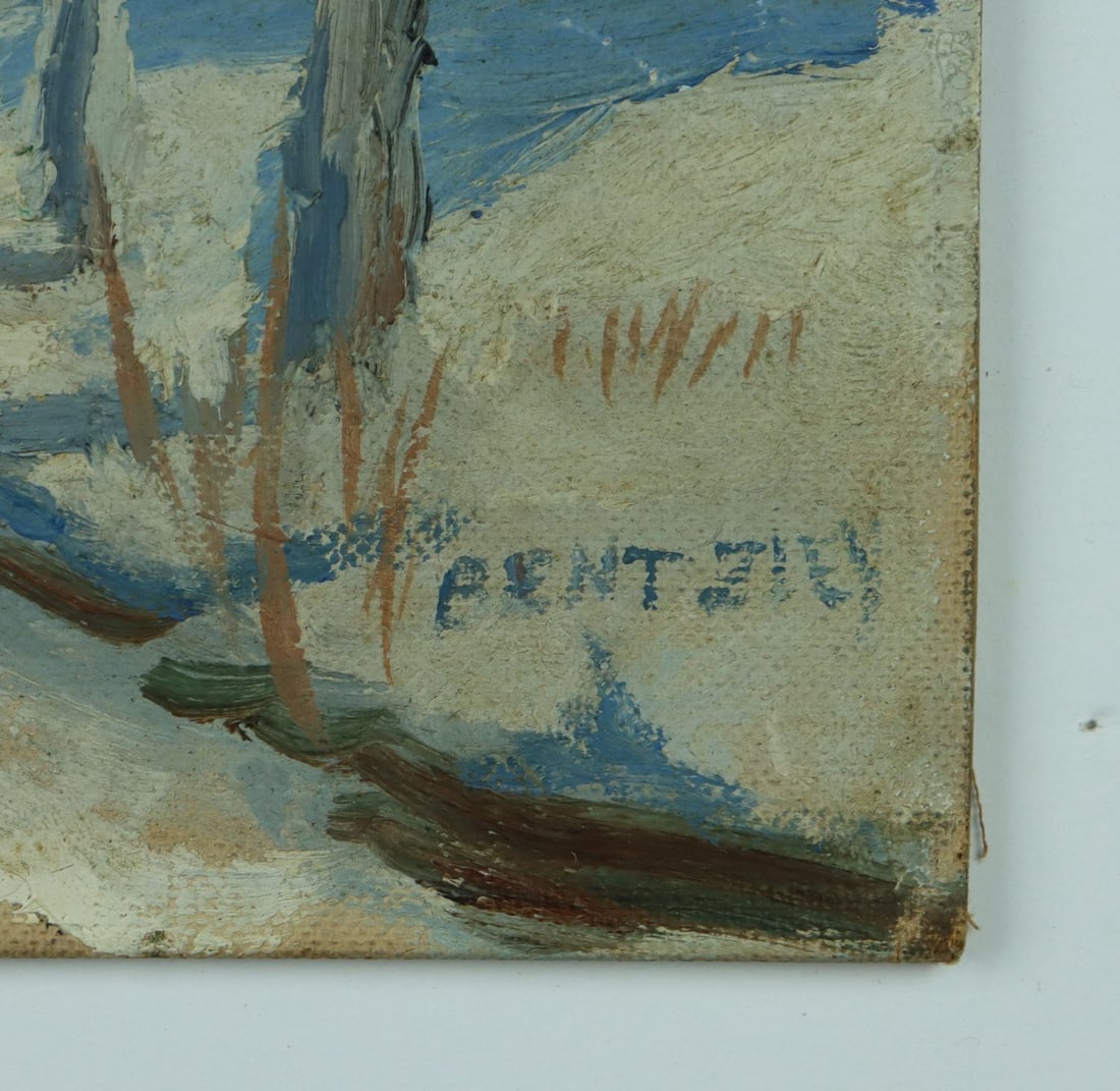 George Bentzley (PA,mid 20C) oil painting - 10