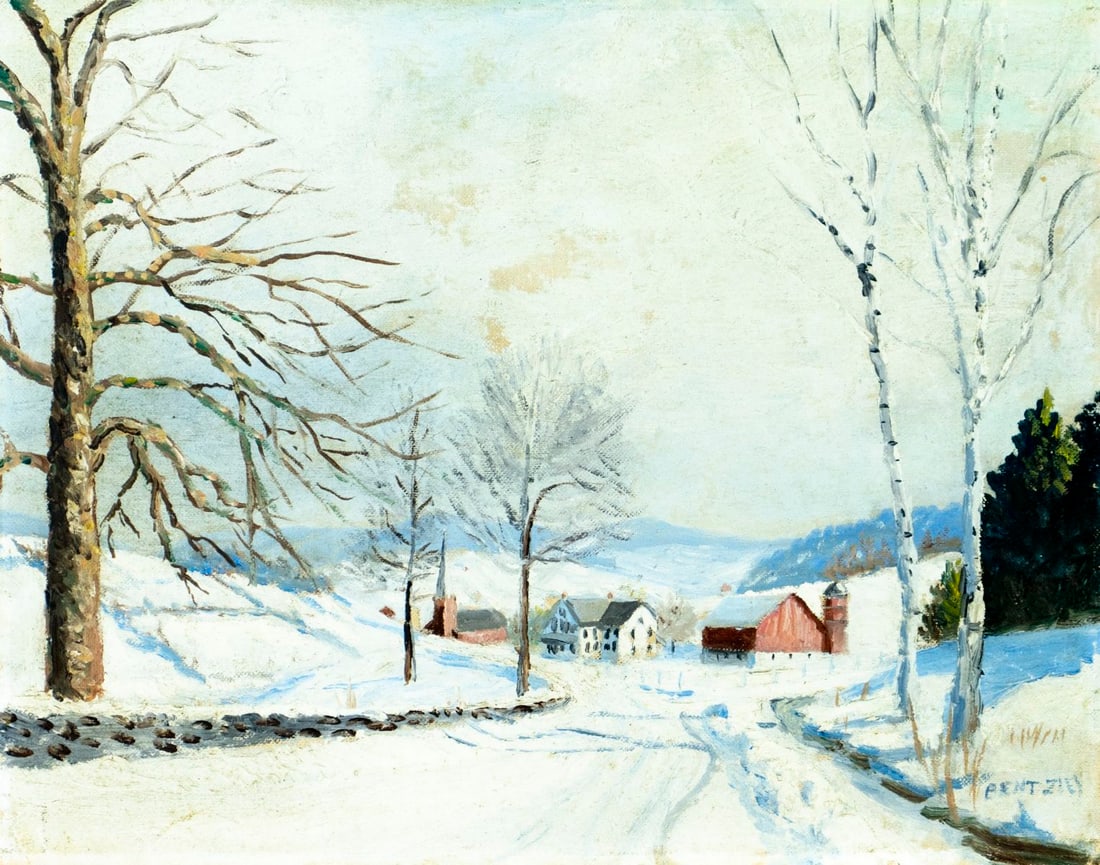 George Bentzley (PA,mid 20C) oil painting (1 of 12)