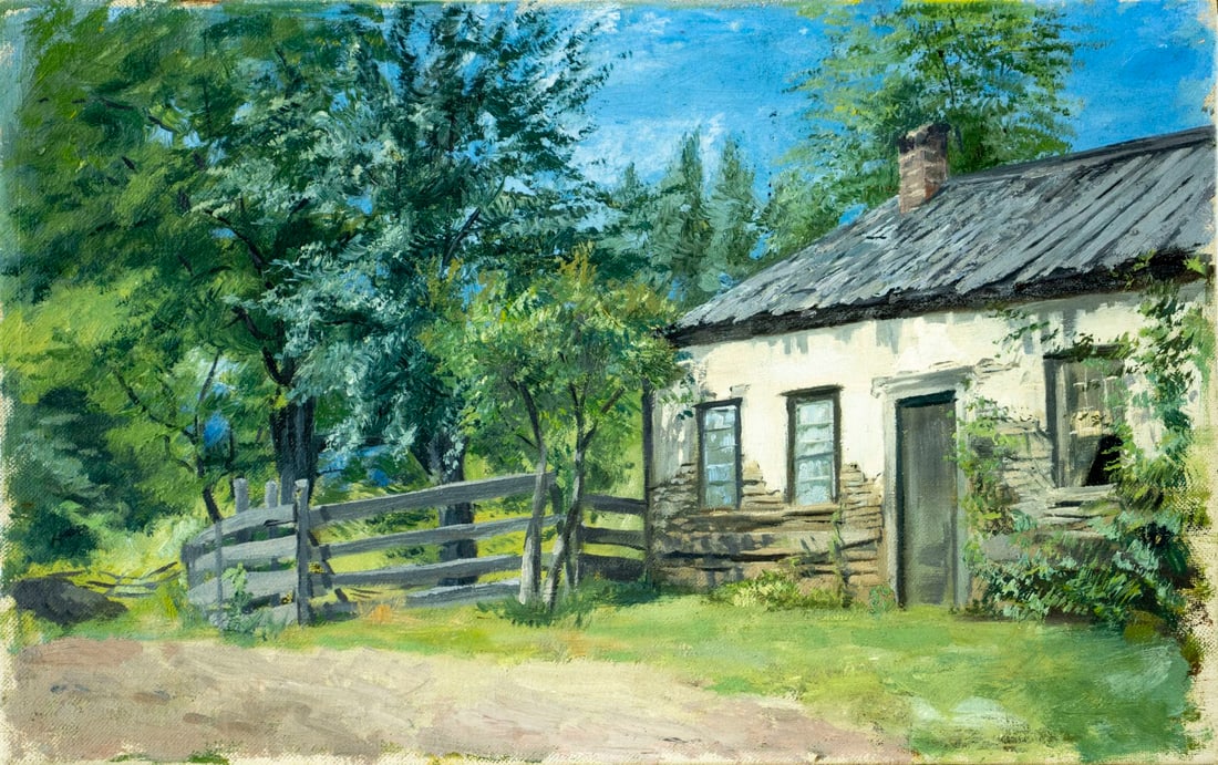 Antique early 20C European oil painting - 3