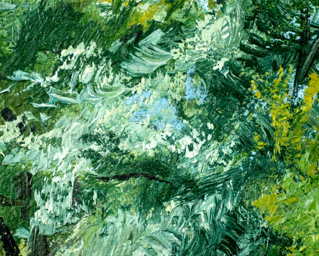 Antique early 20C European oil painting - 7