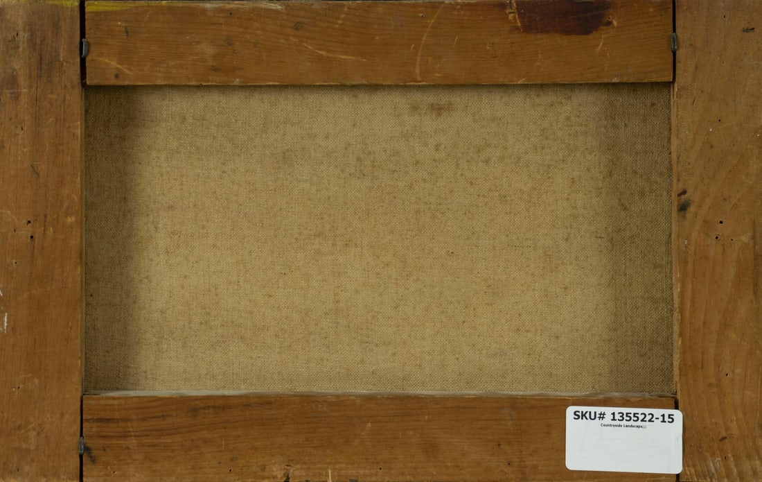 Antique early 20C European oil painting - 8