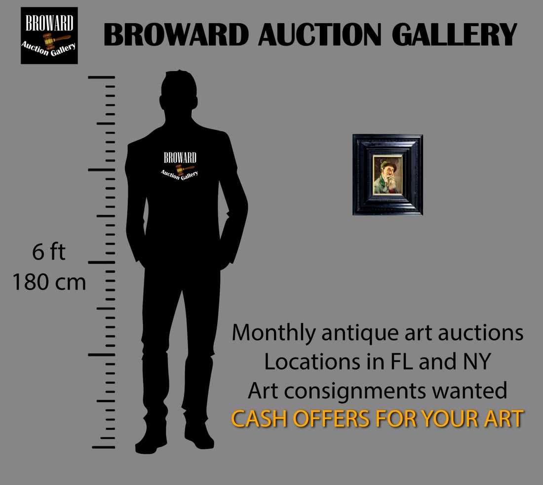 Huldrich Zimmermann (Swiss,1880-1936) oil painting antique - 2