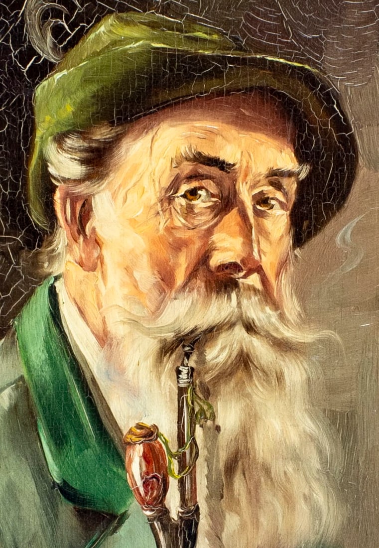 Huldrich Zimmermann (Swiss,1880-1936) oil painting antique - 5