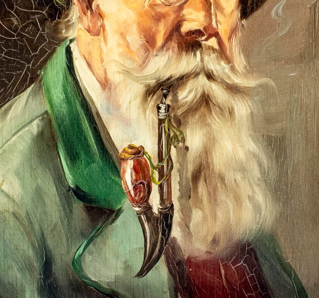 Huldrich Zimmermann (Swiss,1880-1936) oil painting antique - 7