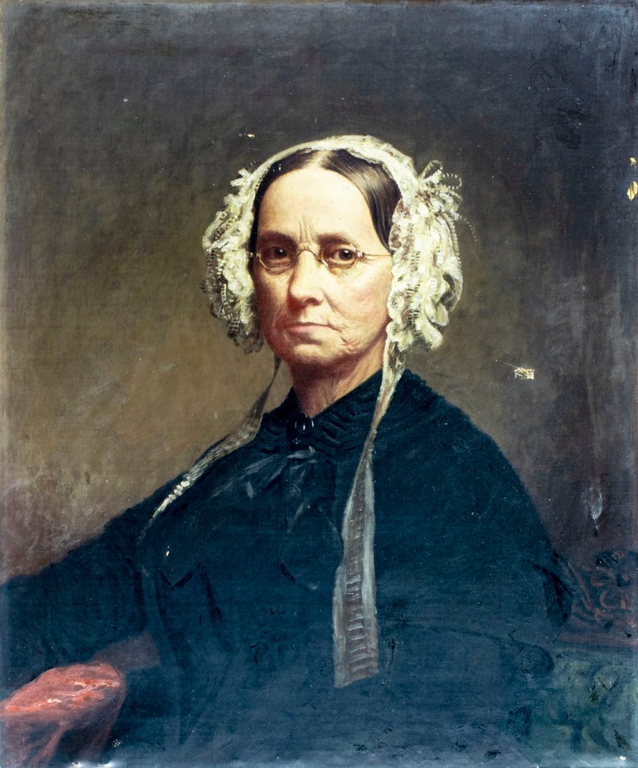 ATTR Bass Otis (PA,MA,1784-1861) oil painting antique (1 of 12)