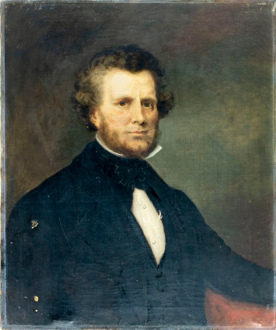 ATTR Bass Otis (PA,MA,1784-1861) oil painting antique - 3