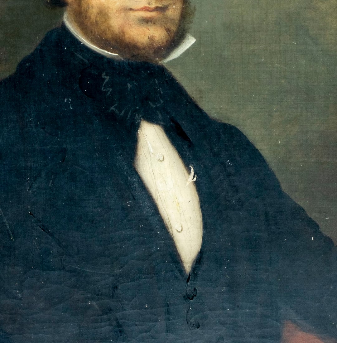 ATTR Bass Otis (PA,MA,1784-1861) oil painting antique - 5