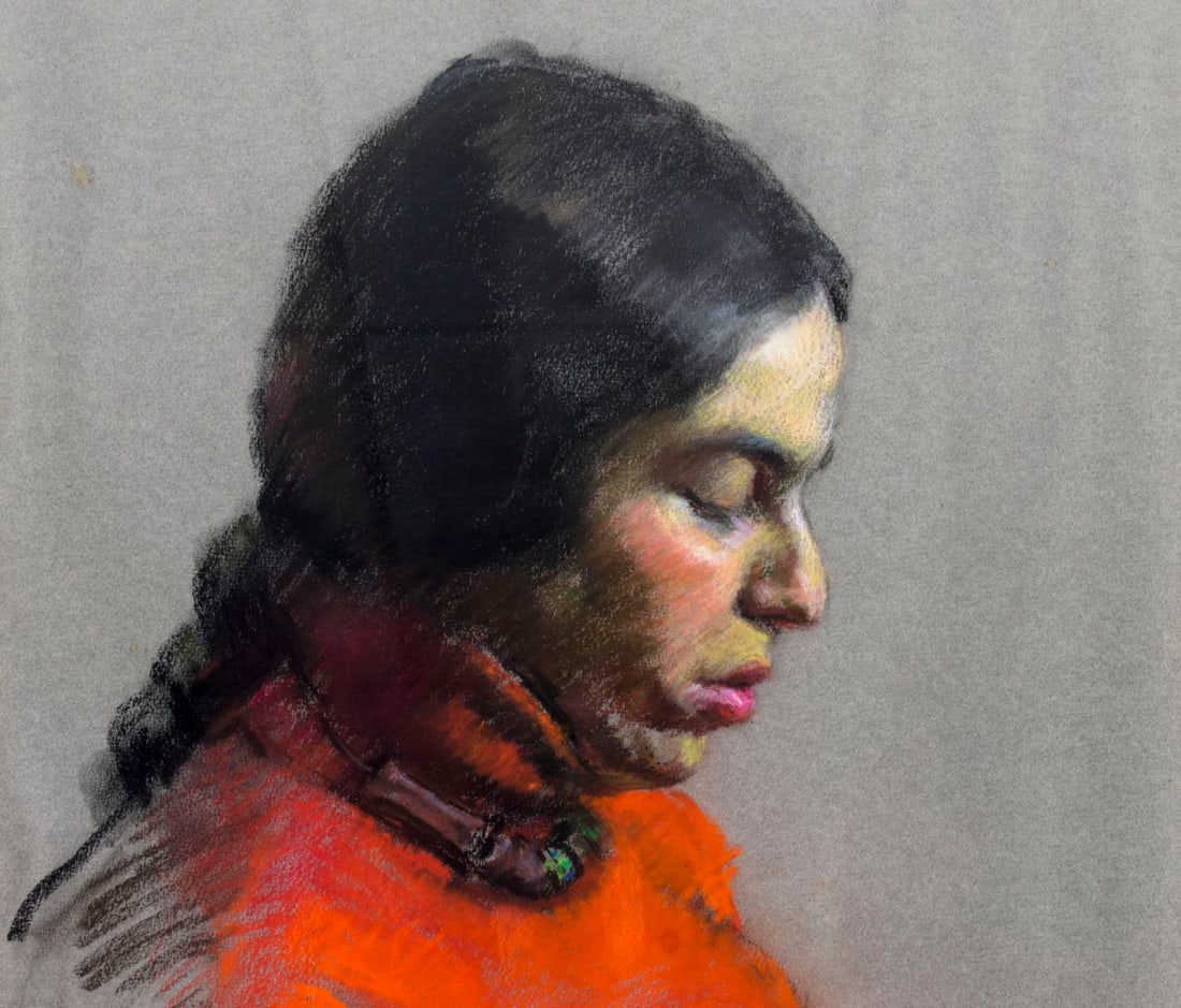 Americo DiFranza (NY,MA,1919-2004) pastel painting - 5