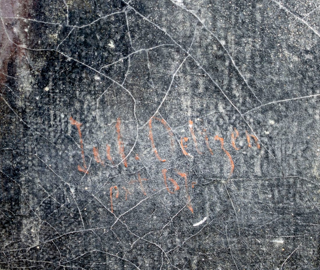 Julius Oeltzen (Europe,19C) oil painting antique - 4