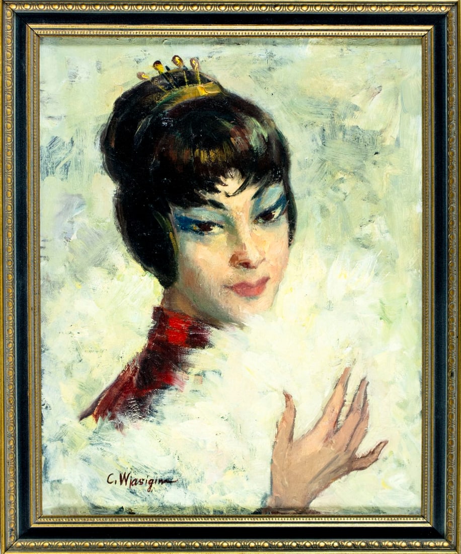 Claudia Wiasigina (NY,Ukraine,1917-1978) oil painting - 2