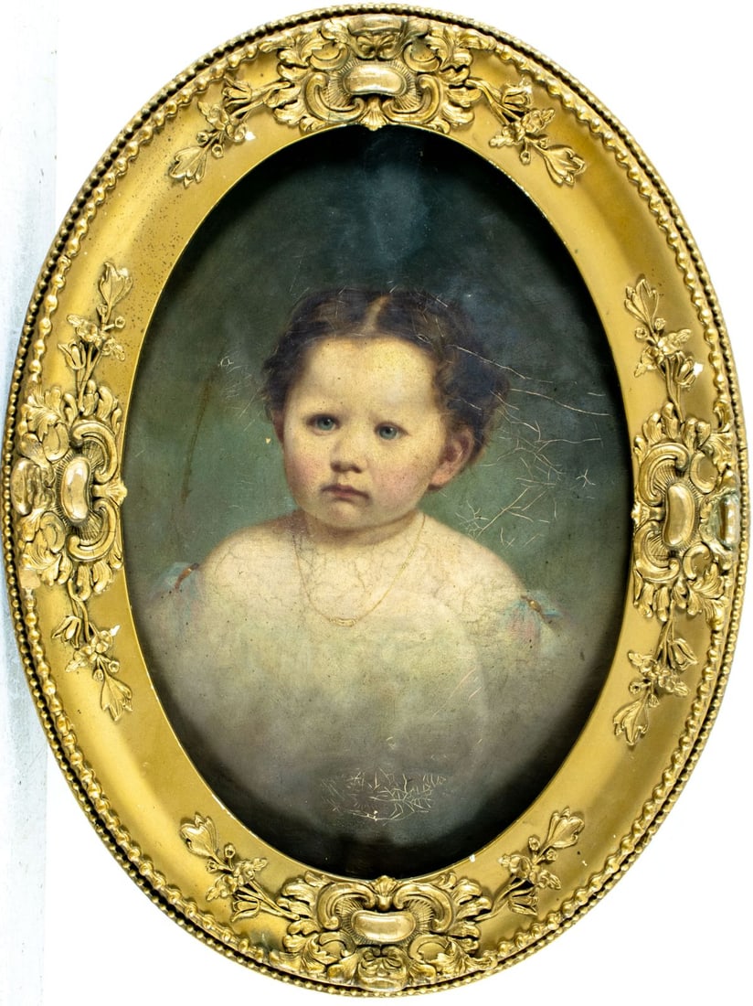 Antique 19C American oil painting - 3