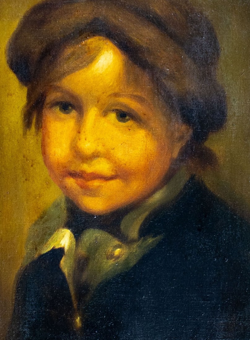 Vintage 20C German oil painting signed - 5