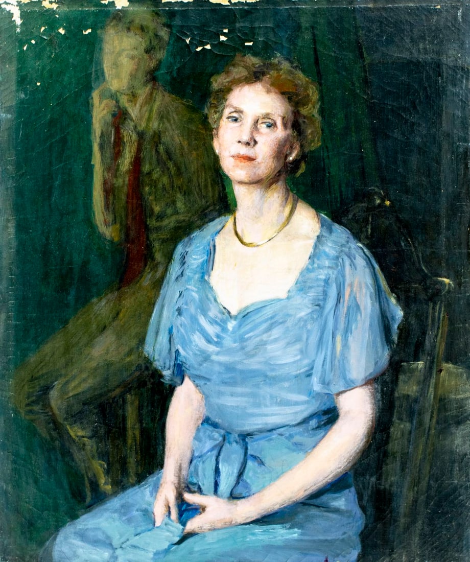 Helen DuMond (NY,CA,OR,1872-1968) oil painting (1 of 12)