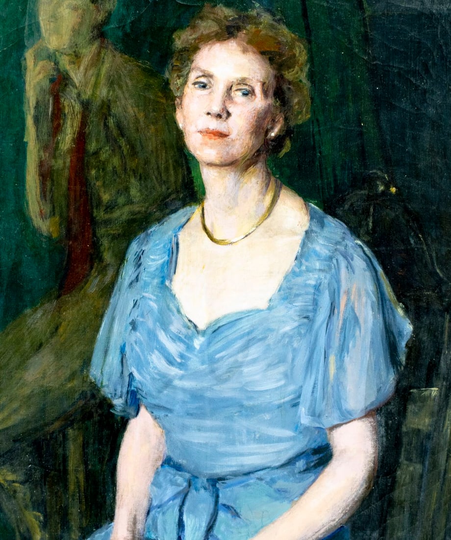 Helen DuMond (NY,CA,OR,1872-1968) oil painting - 4