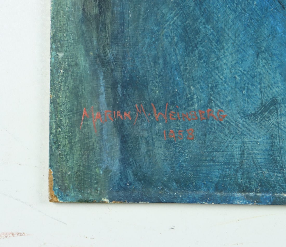 Marian M Weinberg (US,mid 20C) oil painting - 11