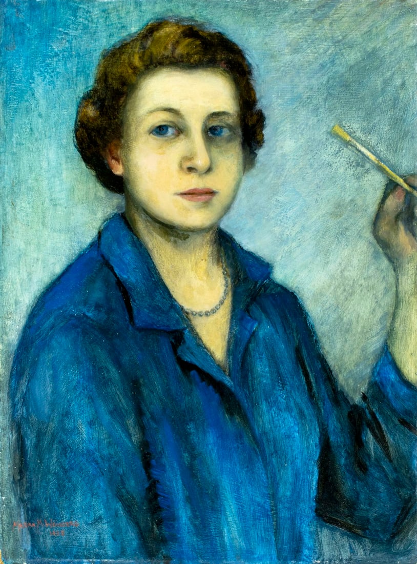 Marian M Weinberg (US,mid 20C) oil painting - 3