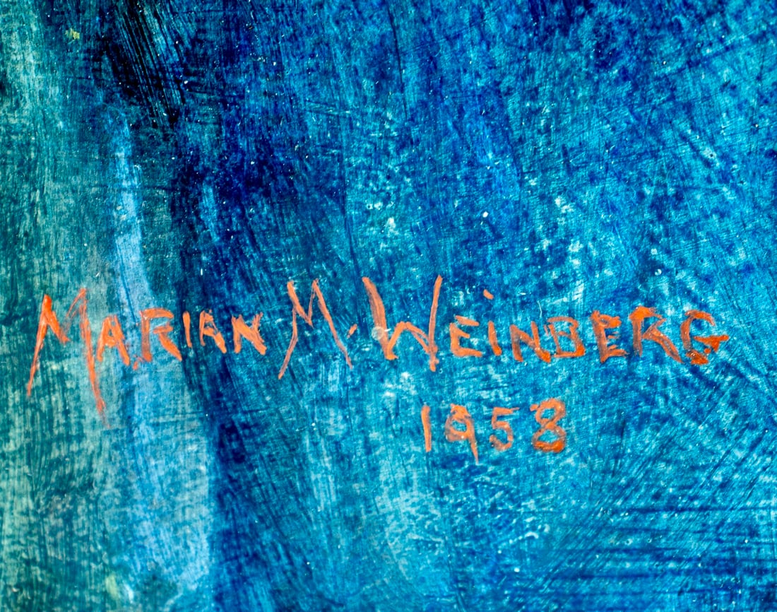 Marian M Weinberg (US,mid 20C) oil painting - 4