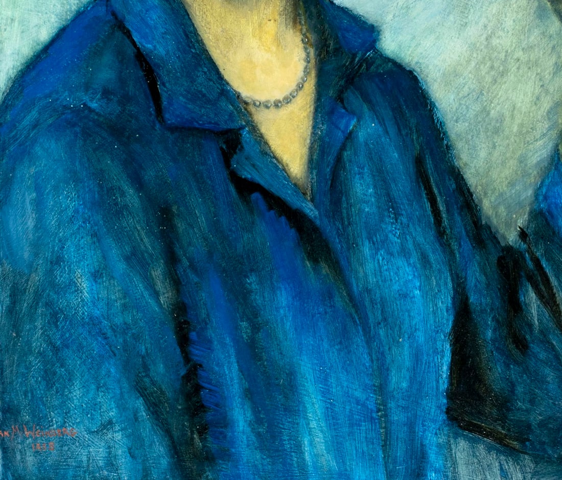 Marian M Weinberg (US,mid 20C) oil painting - 7