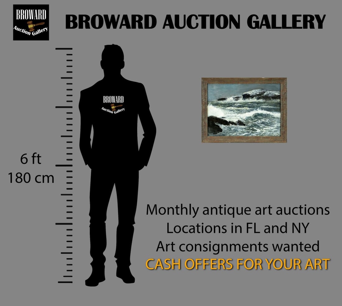 Vintage mid 20C American oil painting - 2