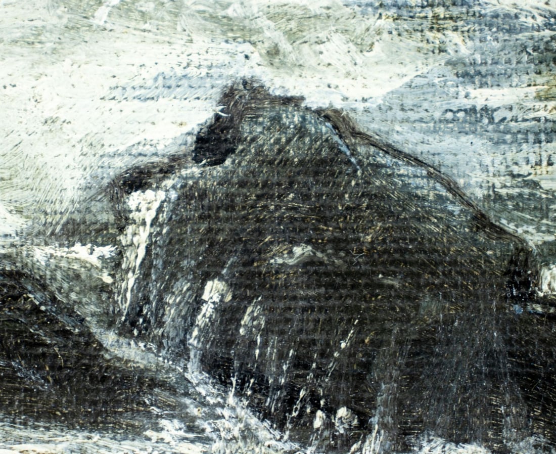 Vintage mid 20C American oil painting - 7