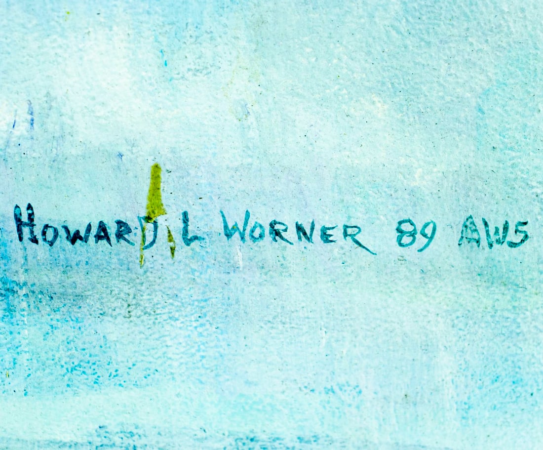 Howard L Worner (PA,1913-2006) oil painting - 4