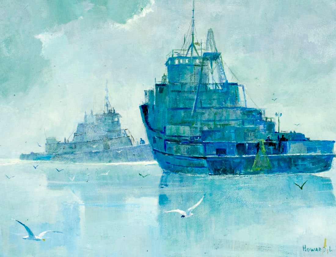 Howard L Worner (PA,1913-2006) oil painting - 5