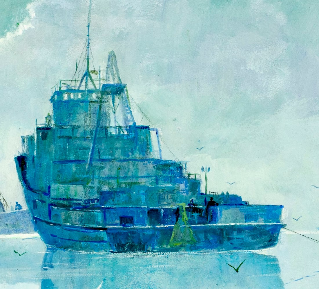 Howard L Worner (PA,1913-2006) oil painting - 7