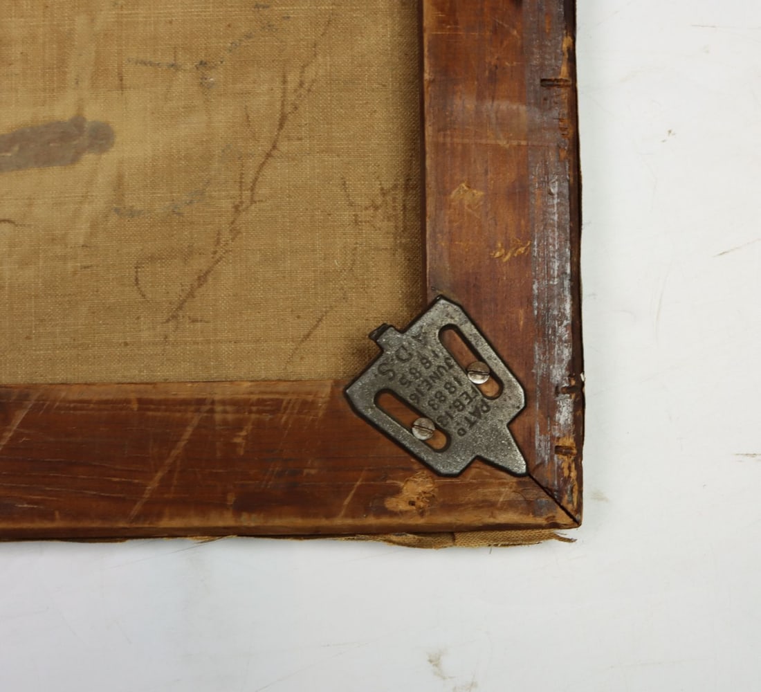 Antique 19C American oil painting - 12