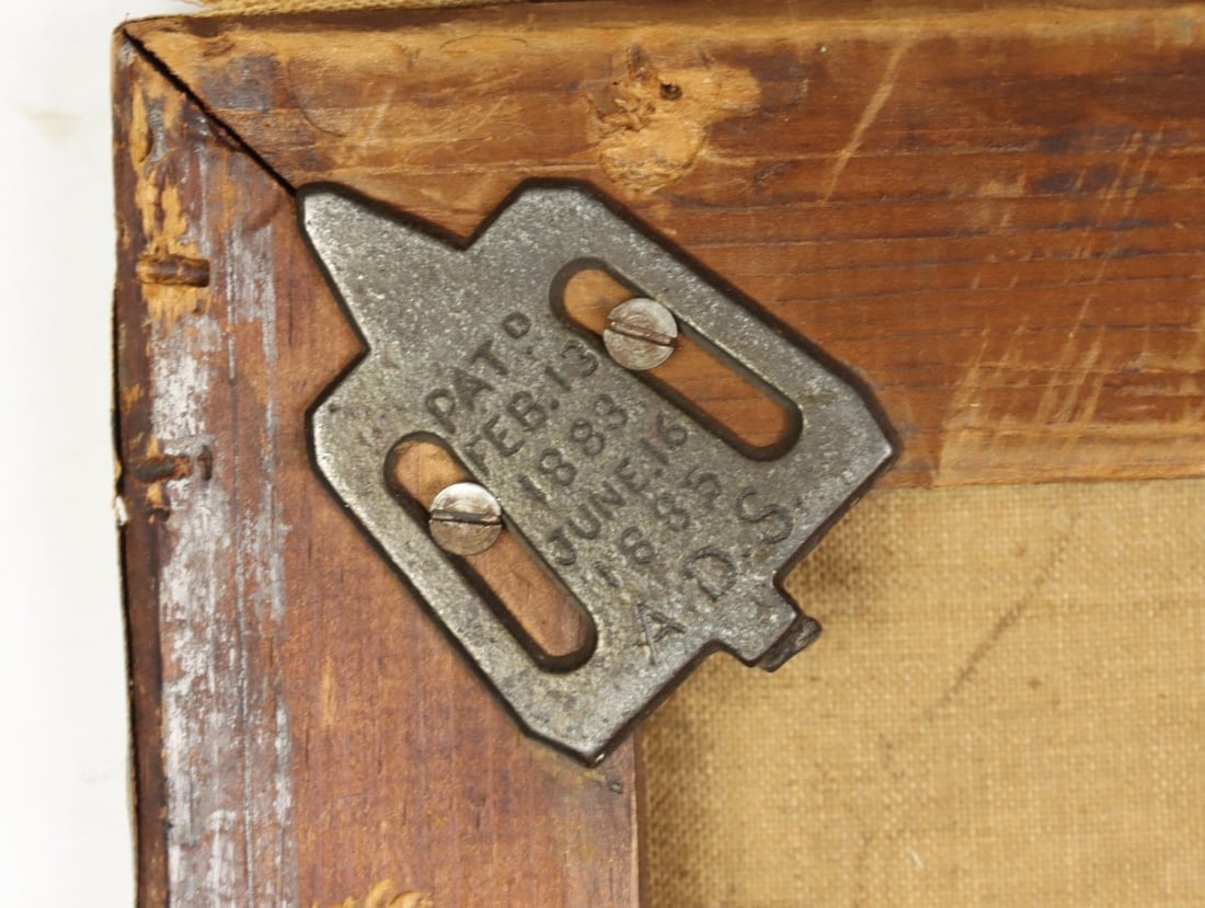 Antique 19C American oil painting - 14